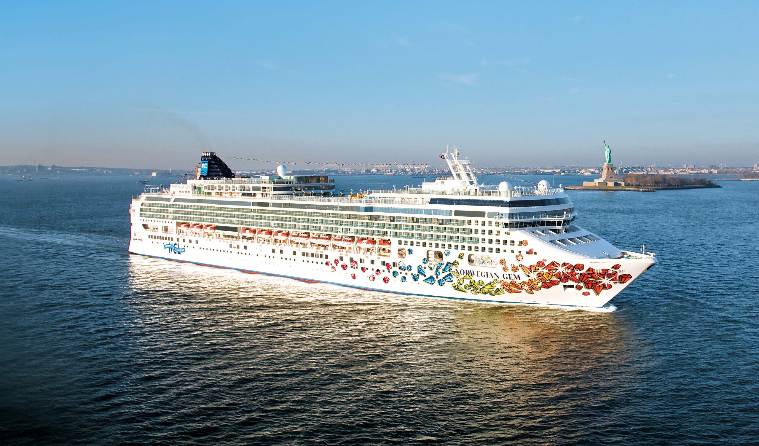NCL Ship in New York Harbor